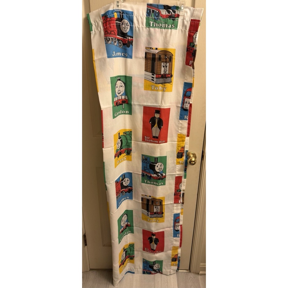 Set Of 2 Vintage 1992 Thomas The Train Tank Engine & Friends Curtains 64" X 40"